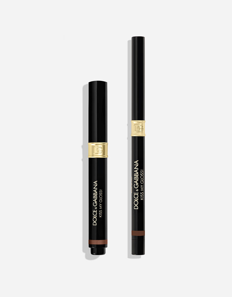 Dolce & Gabbana Kiss My Gloss! 03 Chat - Neutral brown liner and chocolate pink duo chrome gloss MKUPLIP0016