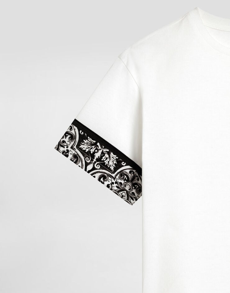 Dolce & Gabbana تيشيرت جيرسي بطبعة مايوليكا متعدد الألوان L4JTISG7O9G