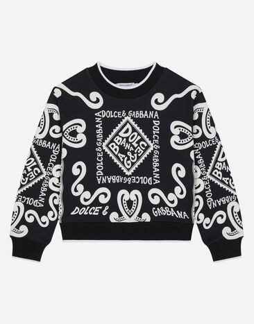Dolce & Gabbana Jersey sweatshirt with Marina print Print L4JTHVII7ED