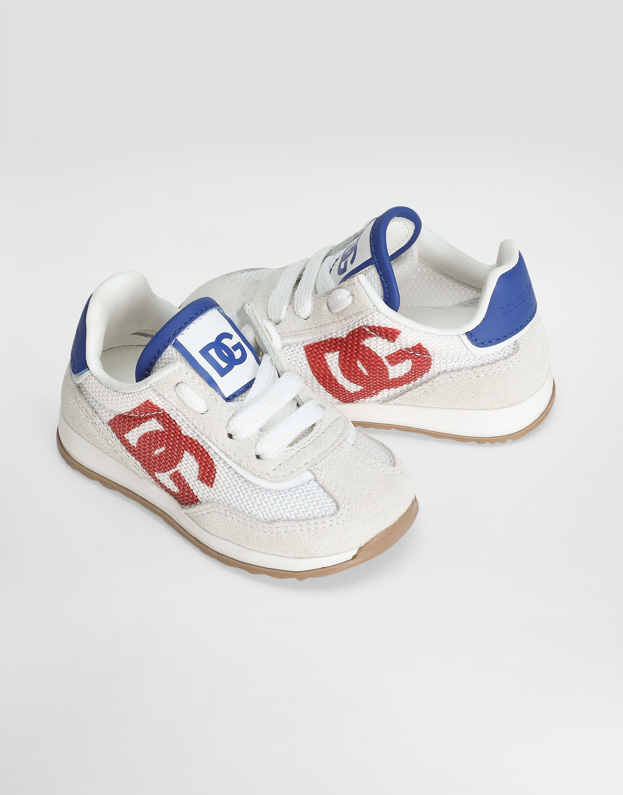 関税込☆*Dolce&Gabbana*DG CUSHION メッシュ スニーカー Mixed-material DG CUSHION sneakers in Multicolor for Women