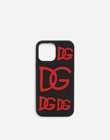 Dolce & Gabbana Funda para iPhone 13 Pro Max de goma Negro BP3232AG816