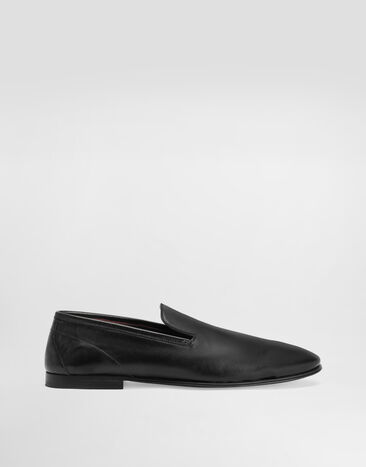 Dolce & Gabbana Erice leather slippers Black A50727AH693