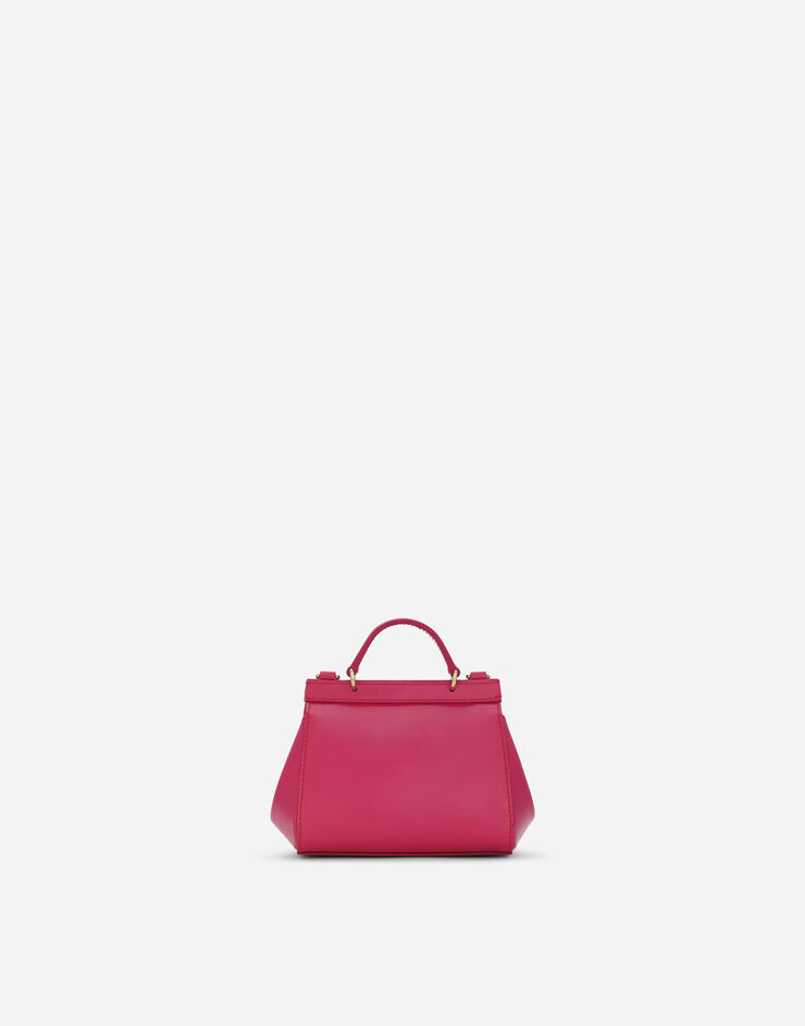 Dolce & Gabbana Мини-сумка Sicily из лакированной кожи розовый EB0003A1067