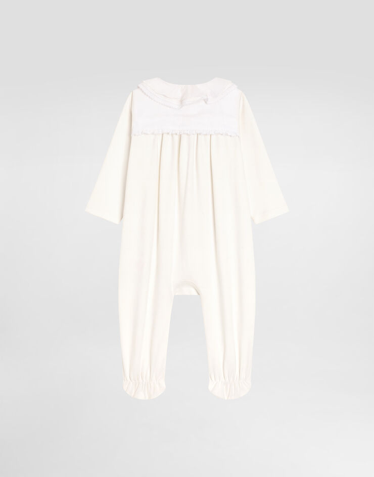 Dolce & Gabbana 3-piece gift set in cotton with lurex DG embroidery White L2JO4GG7PFO