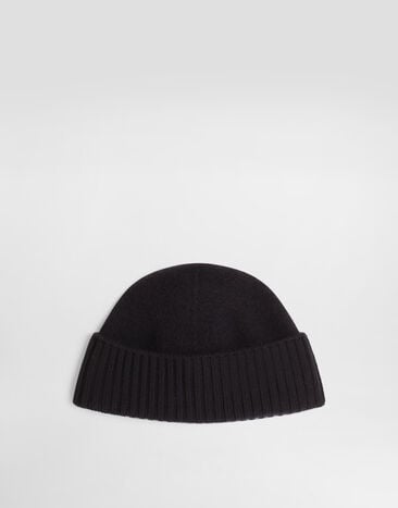 Dolce & Gabbana Smooth knit hat Blue GX53KTJDVLQ