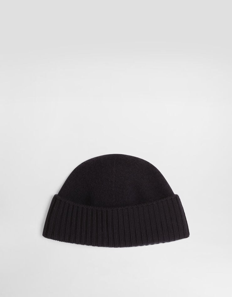 Dolce & Gabbana Smooth knit hat Blue GX53KTJDVLQ
