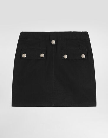 Dolce & Gabbana Technical cotton skirt Black L55I87LT373