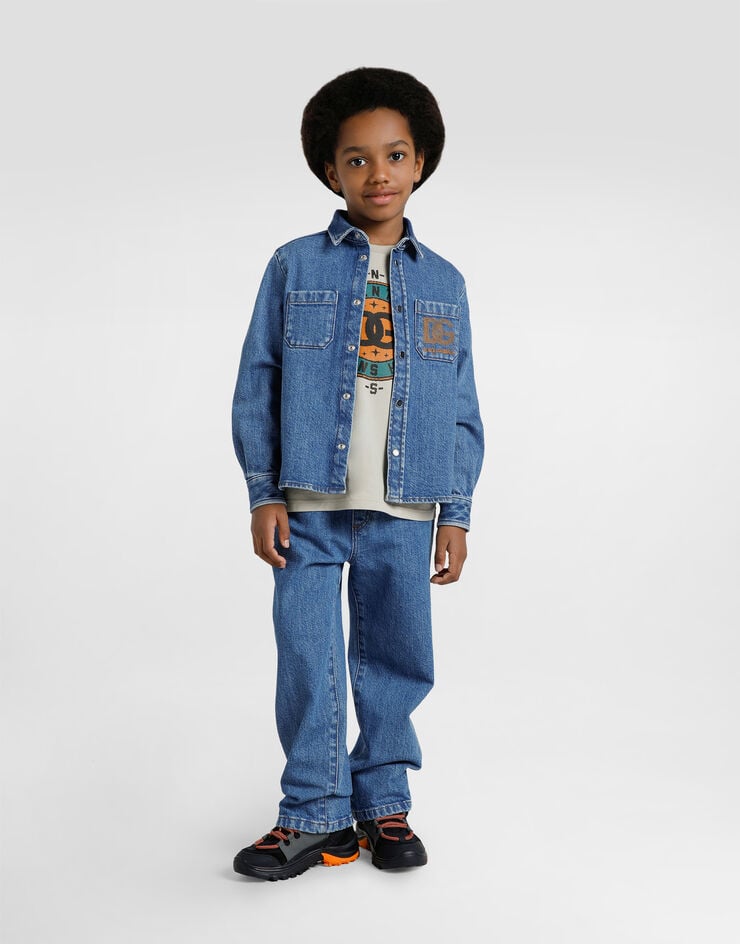 Dolce & Gabbana 5-Pocket-Hose aus Denim Dolce & Gabbana 5-Pocket-Hose aus Denim Multicolor L42F85LDD40