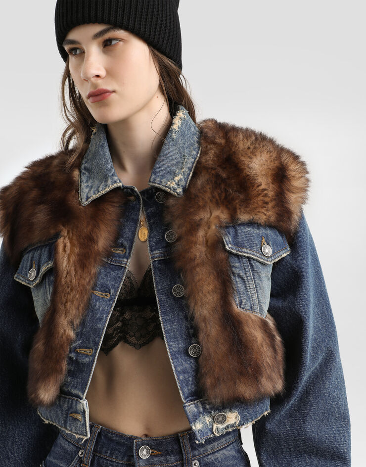 Dolce & Gabbana Denim jacket Multicolor F9U01ZG8NR4