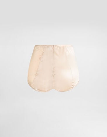 Dolce & Gabbana Satin high-waisted panties Pale Pink O2A18TONO13