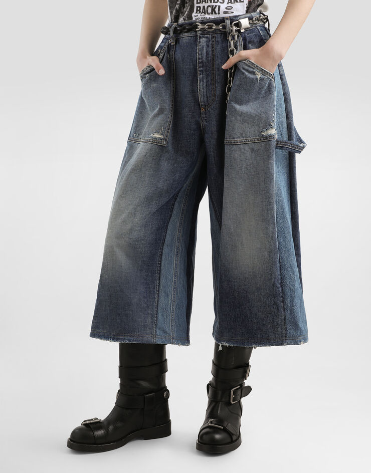 Dolce & Gabbana Denim bermuda Multicolor FTDGGDG8OD4