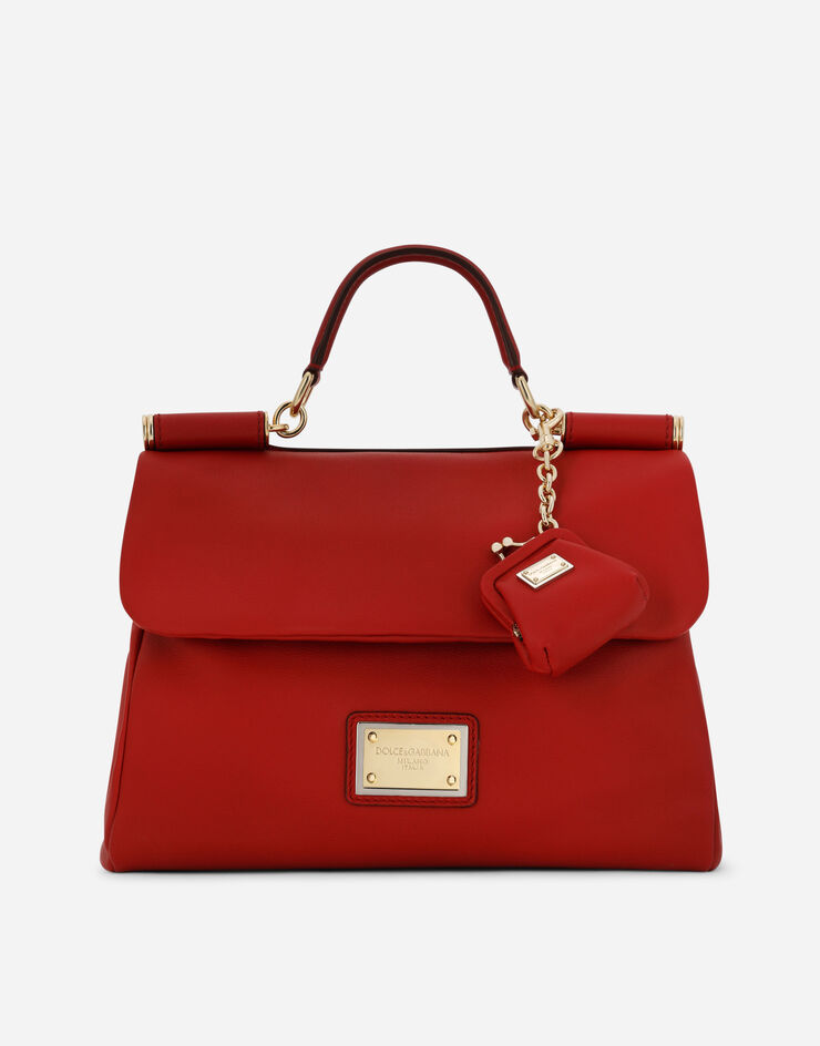 Dolce & Gabbana Medium calfskin Sicily Soft bag Red BB7397AG642