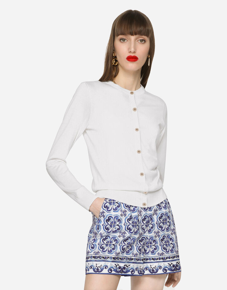Dolce & Gabbana CARDIGAN C/BOTTONI Multicolor FXH16TJASX0