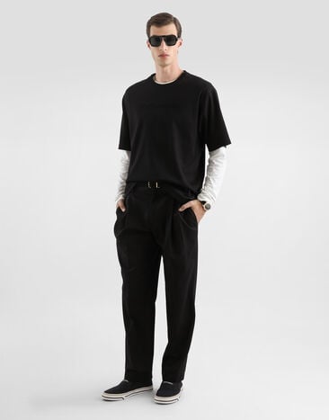 Dolce & Gabbana Camiseta de algodón Dolce & Gabbana Camiseta de algodón Black G8PN9ZHU7H8