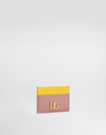 Dolce & Gabbana Calfskin card holder with DG logo Multicolor BI0330A9M75