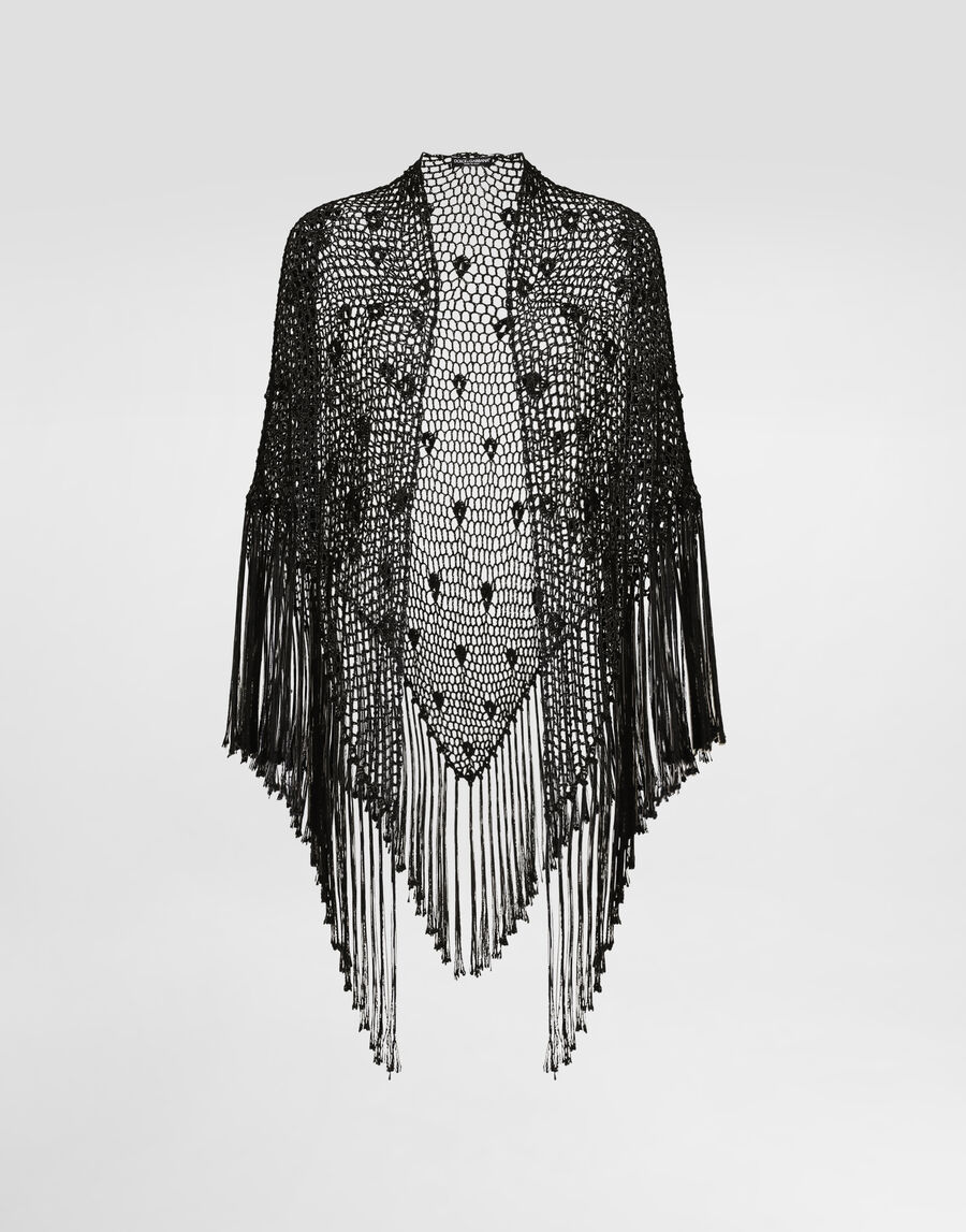 Viscose crochet shawl