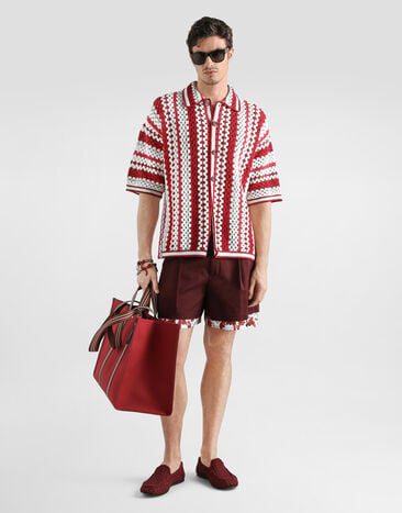 Dolce & Gabbana Cardigan en coton crocheté Multicolor GXVBETJGMKB