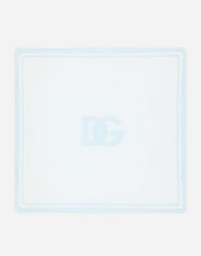 Dolce & Gabbana Jersey blanket with DG logo print White LNJH68G7EY9