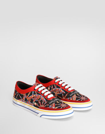 Dolce & Gabbana DG Sailing sneakers in carretto-print canvas Dolce & Gabbana DG Sailing sneakers in carretto-print canvas Multicolor CK2399A3M08