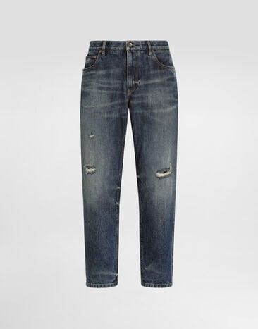 Dolce & Gabbana Брюки из денима Multicolor GP23KDG8PN2
