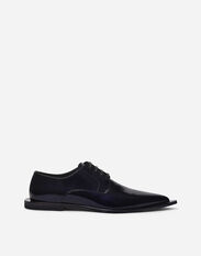 Dolce & Gabbana Metallic patent leather Derby shoes Black A10806A1203