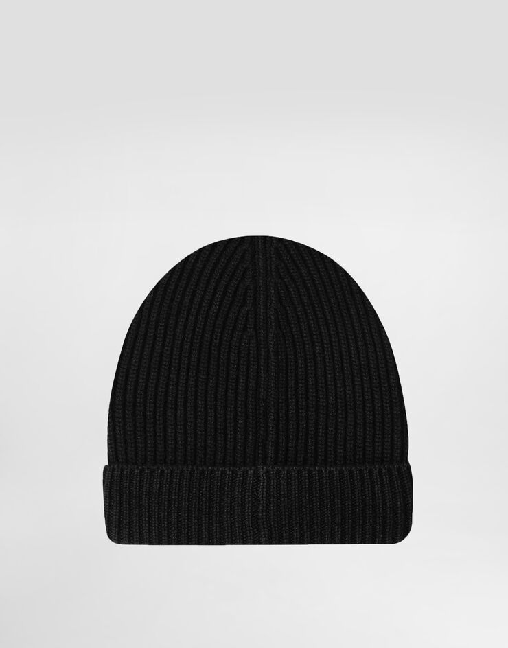 Dolce&Gabbana Mütze aus Wolle und Kaschmir Schwarz FXL68TJFMU9