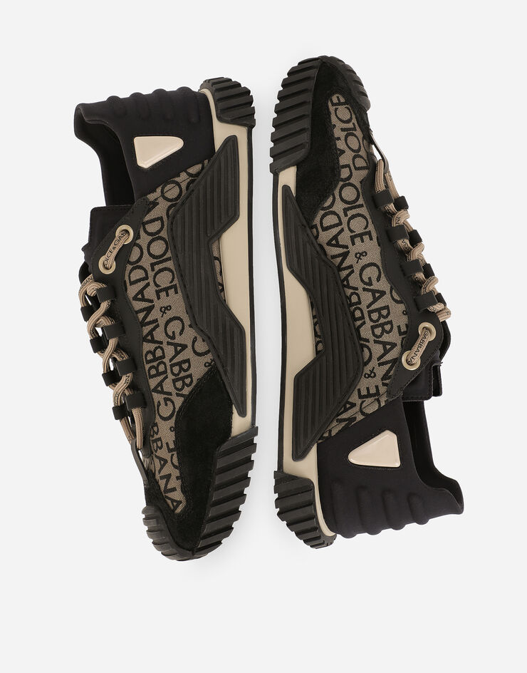 Dolce&Gabbana Printed nylon NS1 sneakers Beige CS1810AQ256