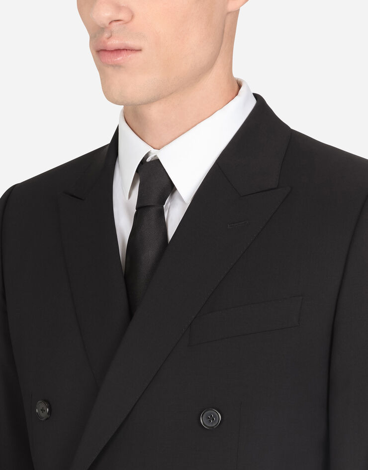 Dolce & Gabbana Double-breasted wool Martini-fit suit NERO GK7SMTFUBEC