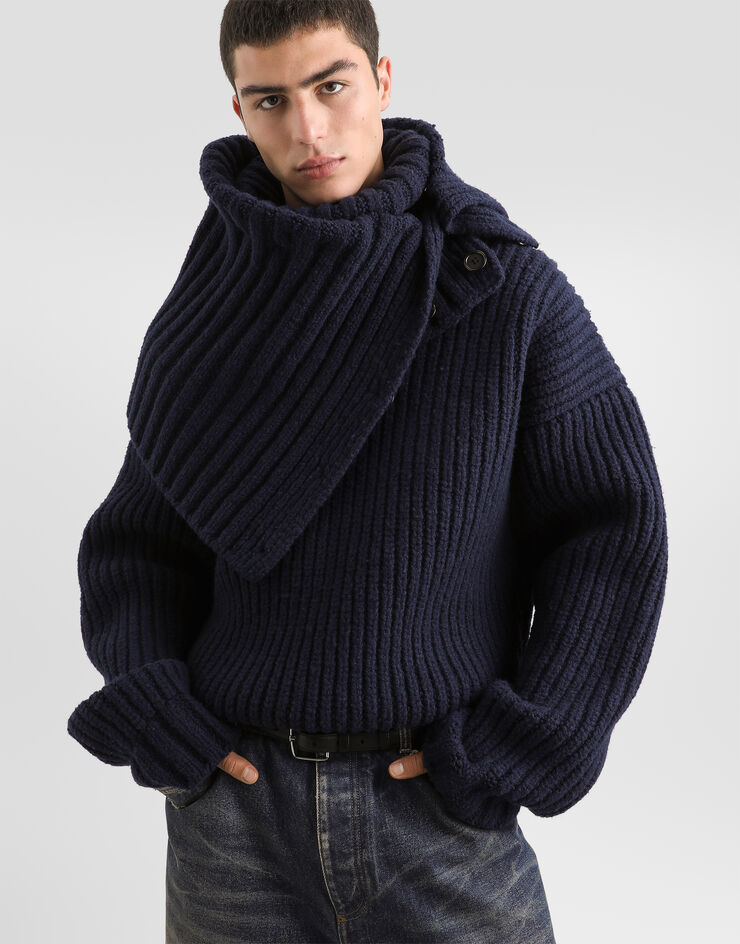 Dolce & Gabbana Wool turtleneck Dolce & Gabbana Wool turtleneck Blue GXWA8TJDVNO