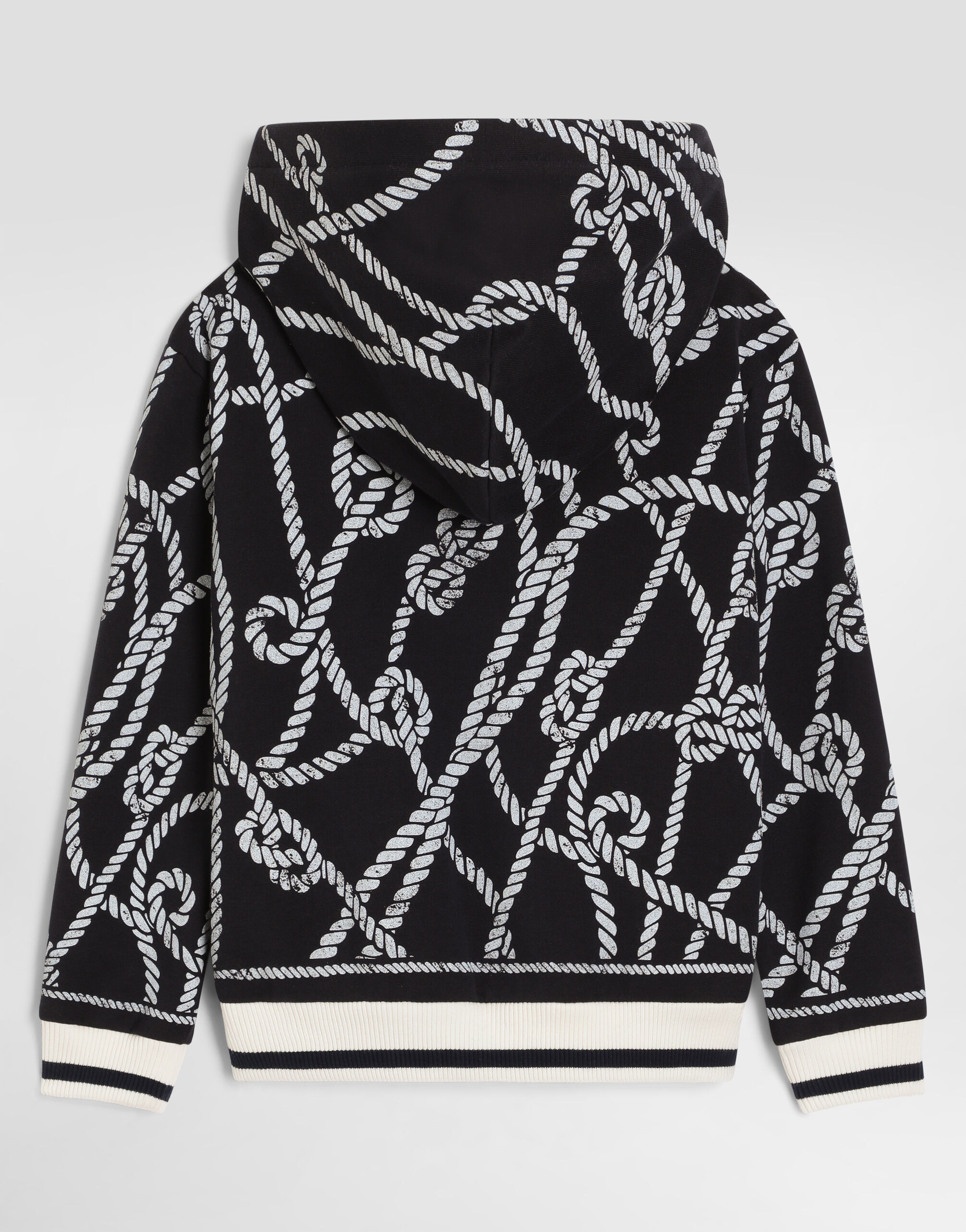 Cotton sweatshirt with marina-print in Multicolor for Boys