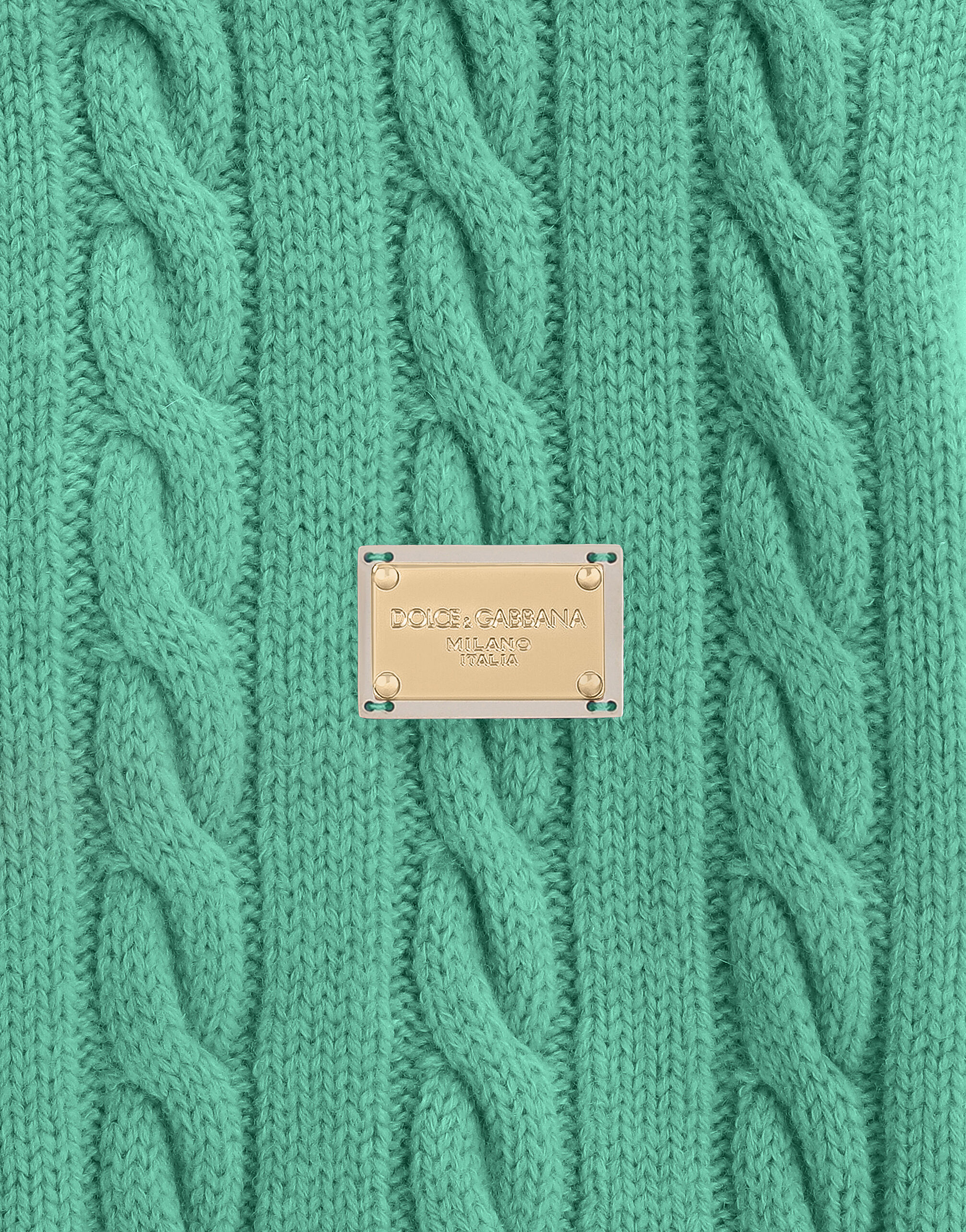 トップス DOLCE &GABBANA gimmick cable Knit green Wool dog sweater in Green for Men | Dolce&Gabbana® US