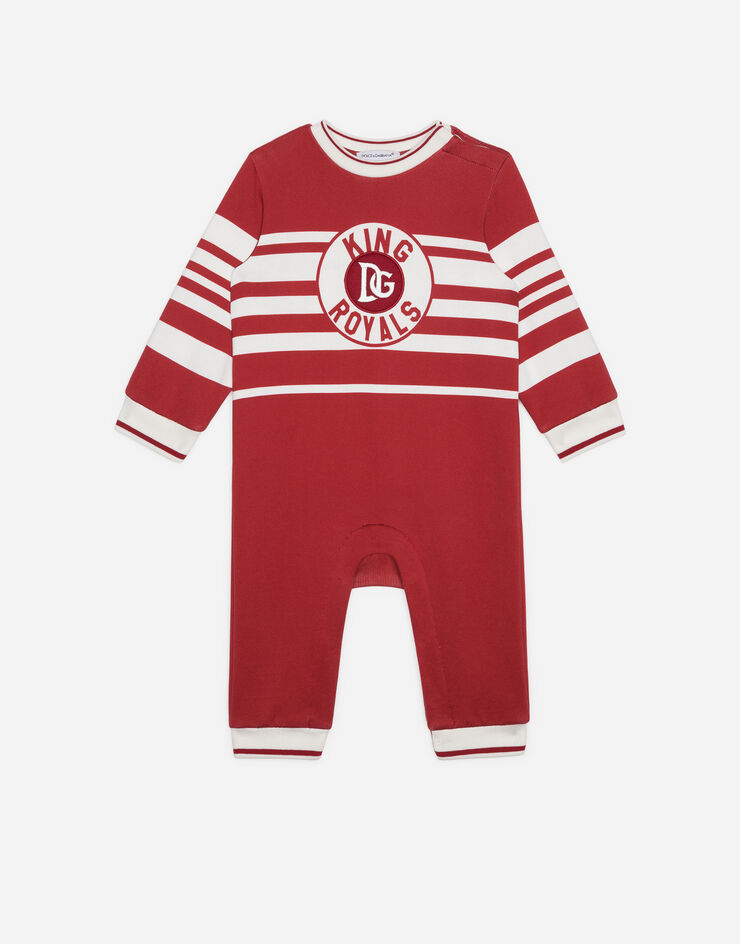 Dolce & Gabbana Jersey tracksuit with king royals print ROSSO L1JO0ZG7VHC
