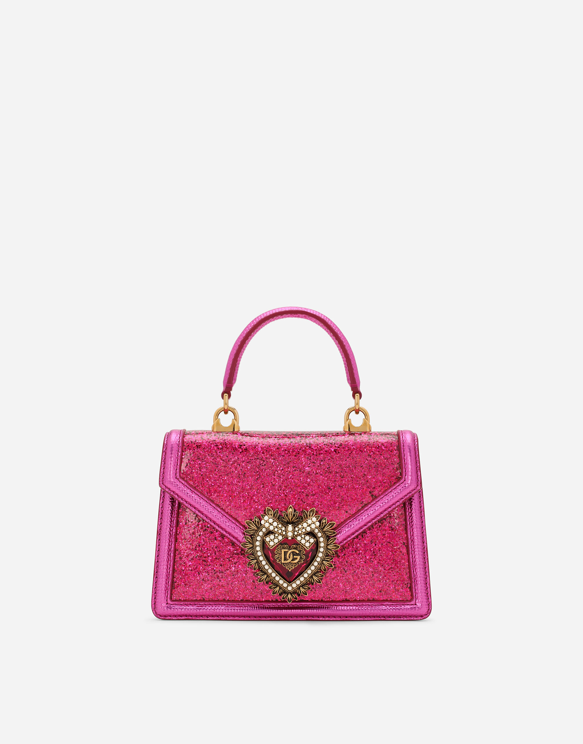 Small Devotion top handle bag in Fuchsia for Women Dolce Gabbana
