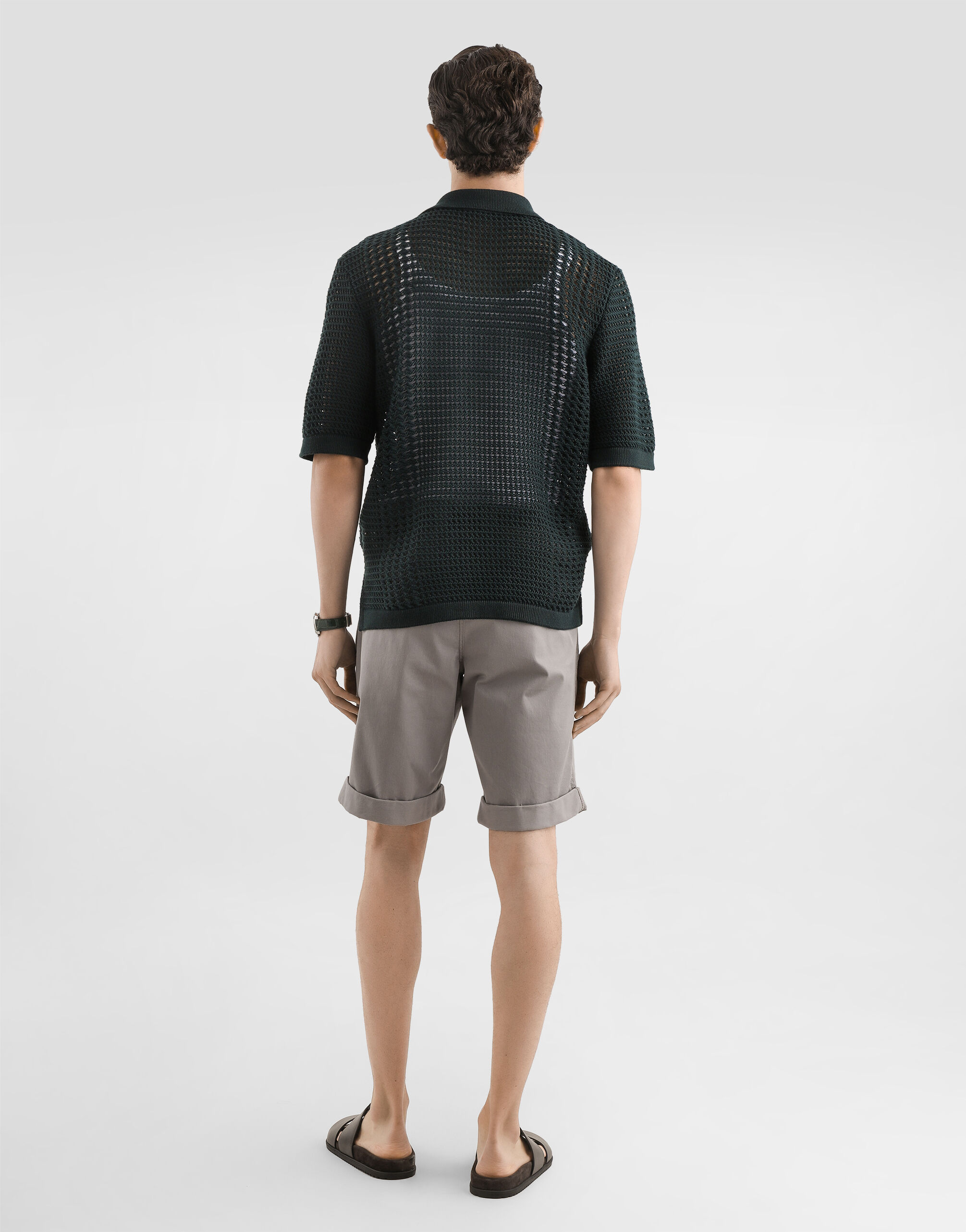 Wool polo shirt
