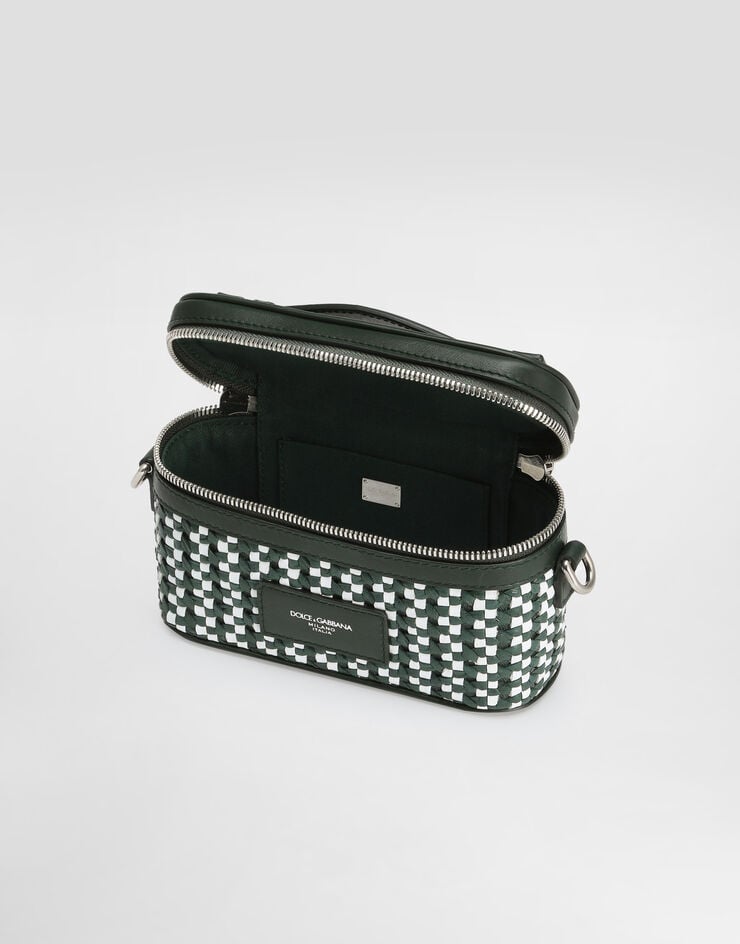 Dolce & Gabbana Atene crossbody minibag with woven leather Multicolor BP3411A9N79