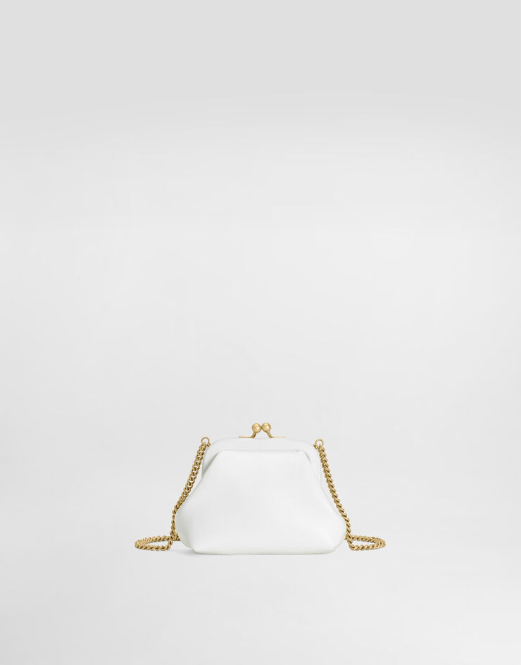 Dolce & Gabbana Nappa calfskin shoulder bag Dolce & Gabbana Nappa calfskin shoulder bag White EB0007A1065