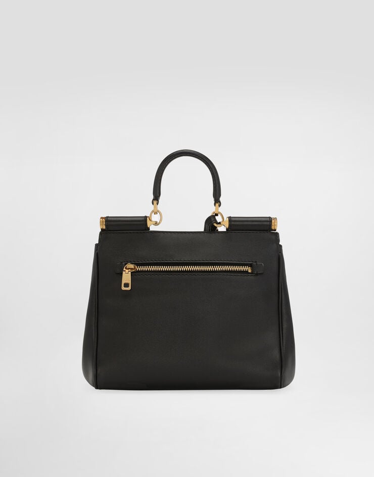 Dolce & Gabbana My Sicily handbag in plongé calfskin Black BB7781B7321
