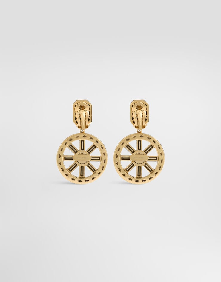 Dolce & Gabbana Carretto wheel clip earrings Dolce & Gabbana Carretto wheel clip earrings Multicolor WES6C4W1111