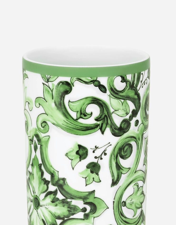Dolce & Gabbana Cylindrical Porcelain Vase Dolce & Gabbana Cylindrical Porcelain Vase Multicolor TCC196TCAMZ