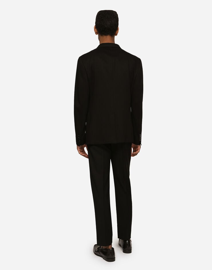 Dolce & Gabbana Jersey jacket with patch Black G2MR5ZFUGI2