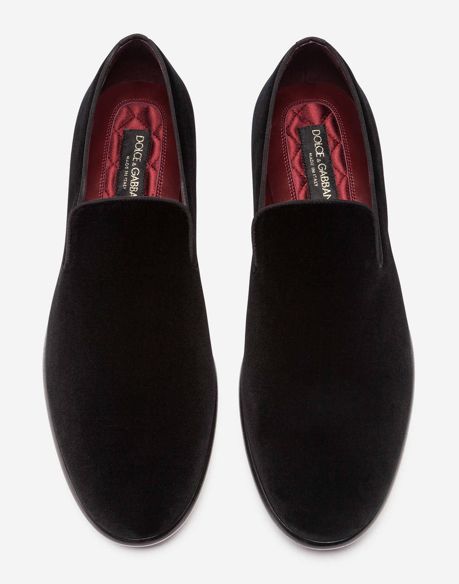 Dolce and gabbana velvet slippers new arrivals