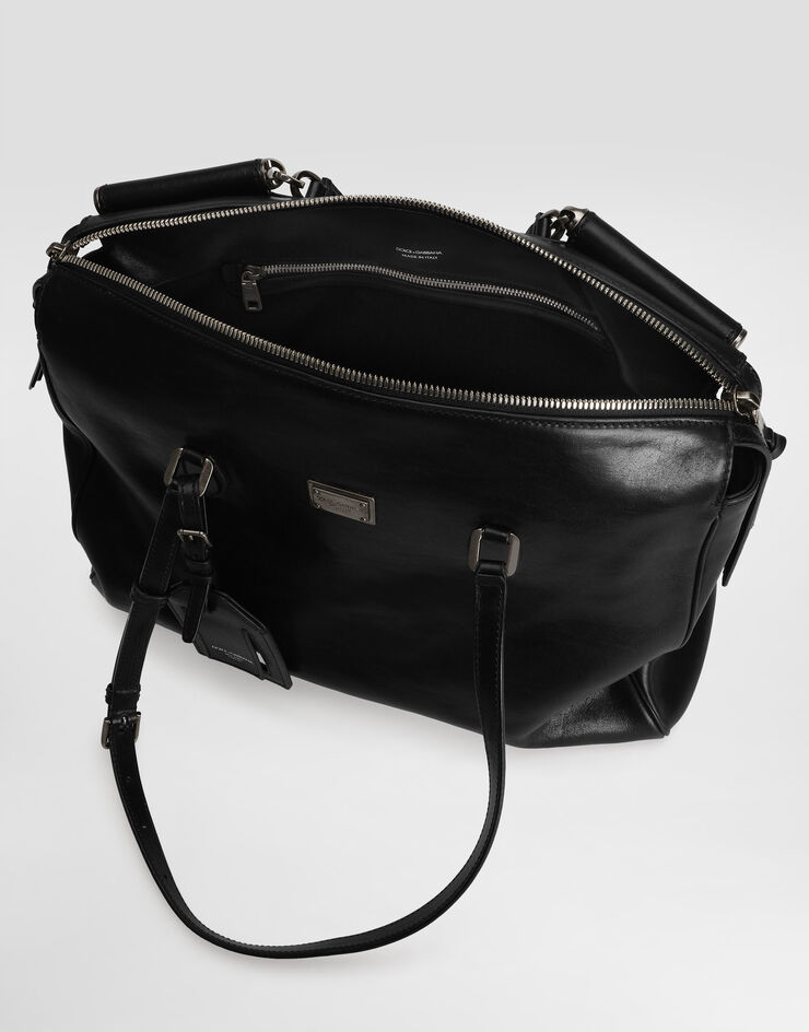 Dolce & Gabbana Vittoria calfskin bag Black BM7825AH850