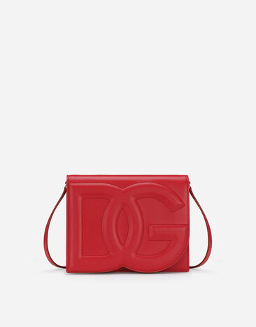 Dolce & Gabbana DG 徽标小牛皮斜挎包 粉红 BB7287AS204
