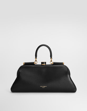 Dolce & Gabbana 미디엄 Grandma 핸드백 플롱제 나파 가죽 소재 블랙 BB7986BF984