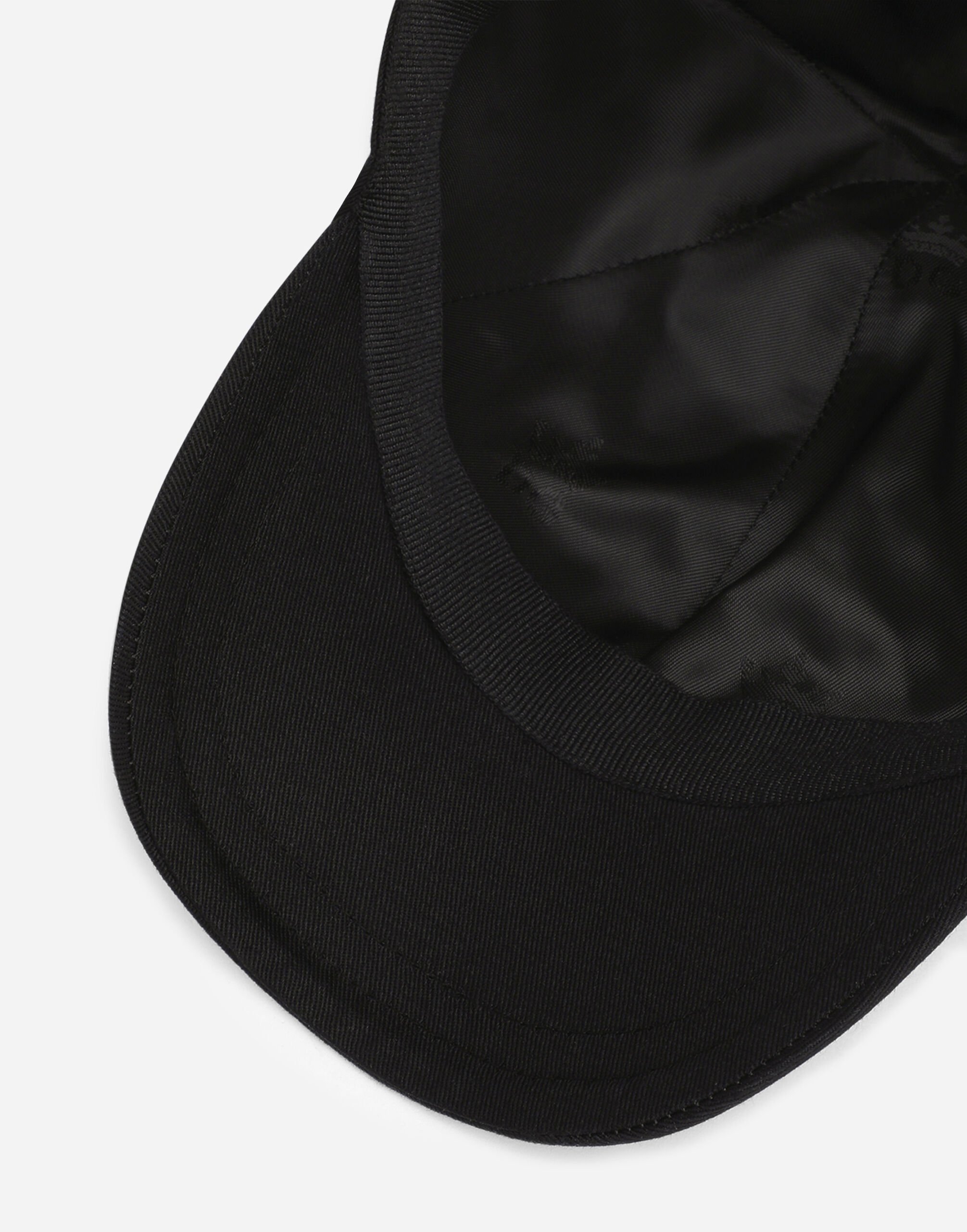 DOLCE & GABBANA BASIC ベースボールキャップ Baseball cap with logo embroidery in Black for Boys