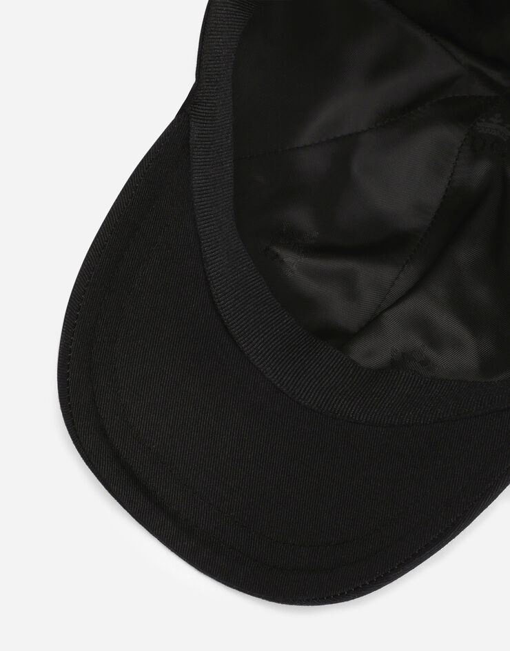 Dolce & Gabbana Baseball cap with logo embroidery Black LB4H80G7CG2