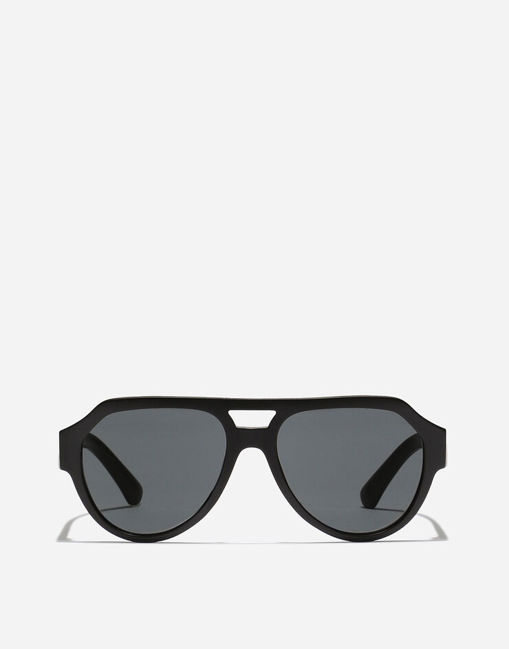 Dolce & Gabbana Солнцезащитные очки Mirror Logo черный VG446EVP56G