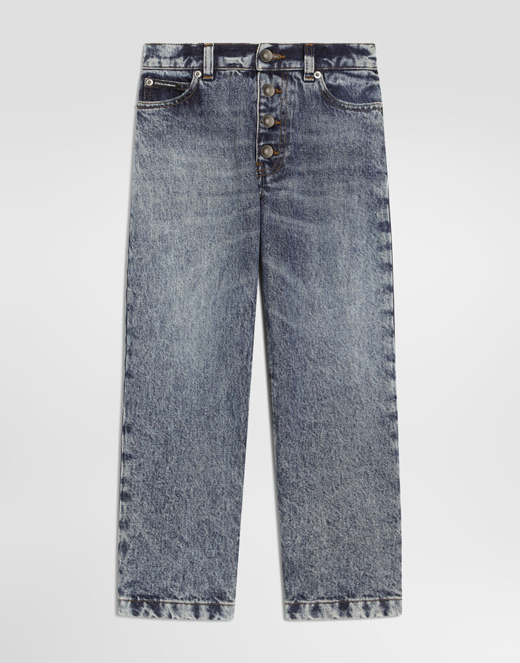 Dolce & Gabbana Pantalones de cinco bolsillos en denim Blue L42F93LDE10