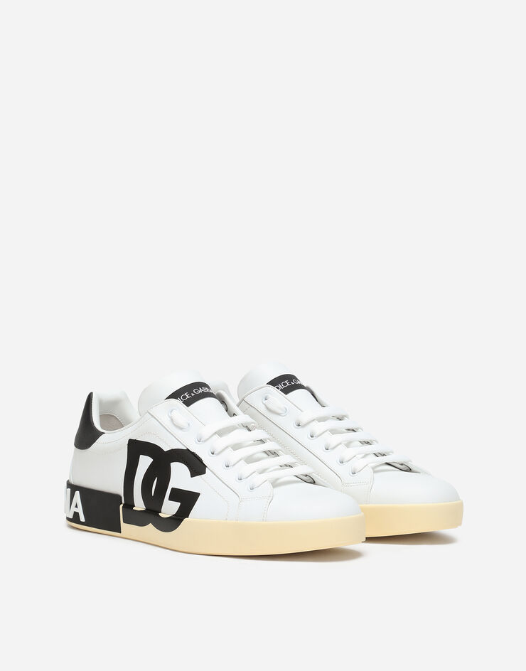 Dolce & Gabbana Calfskin nappa Portofino sneakers with DG logo print Multicolore CS1772AC330