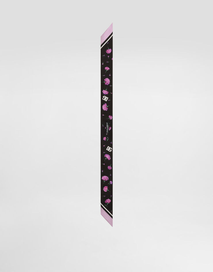 Dolce & Gabbana Carnations-print silk twill bandeau 6x100 Multicolor FS215AGDDLI